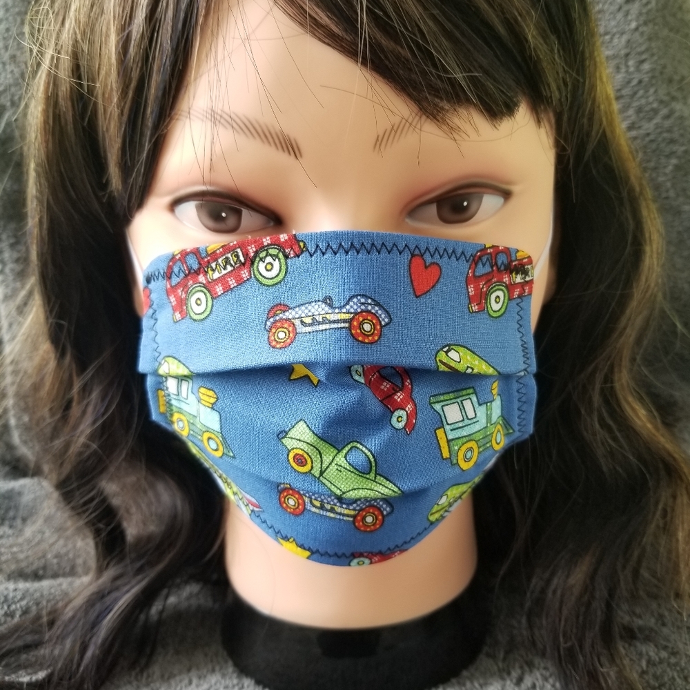 "Boys Toys" style Face Mask - Kids Size